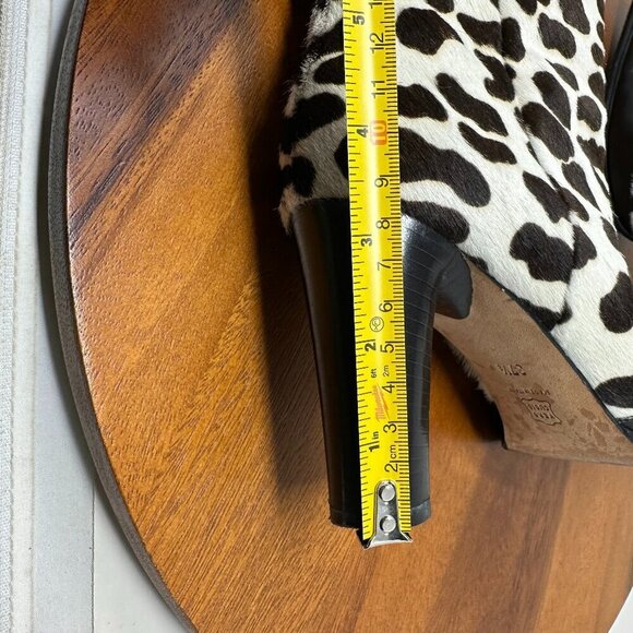 Andrea Pfister Couture Cow print Cowboy Boots Size 37.5 Vintage - Picture 11 of 13